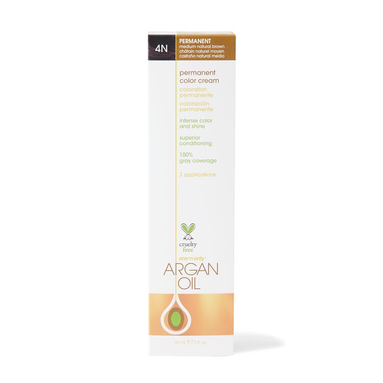 Argan Oil Permanent Color Cream 4N Medium Natural Brown