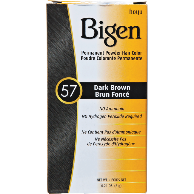 Dark Brown Permanent Powder Hair Color by Bigen ...