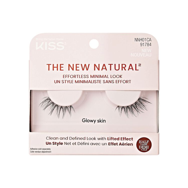 The New Natural False Eyelashes Half Strip Lashes - Glowy Skin