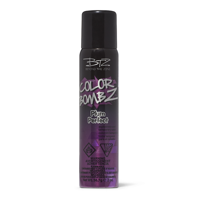 Plum Perfect Color Bombz Temporary Hair Color Spray by Beyond The Zone Temporary Hair Color