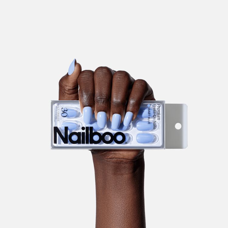 Baby Blue Premium Press On Nails