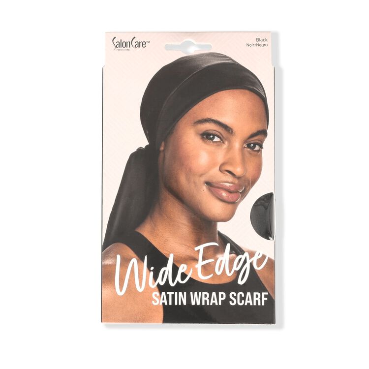 Wide Edge Satin Wrap Scarf
