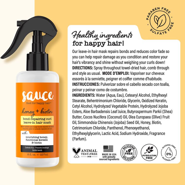 Honey + Biotin Bond-Repairing Curl Leave-In Hair Mask