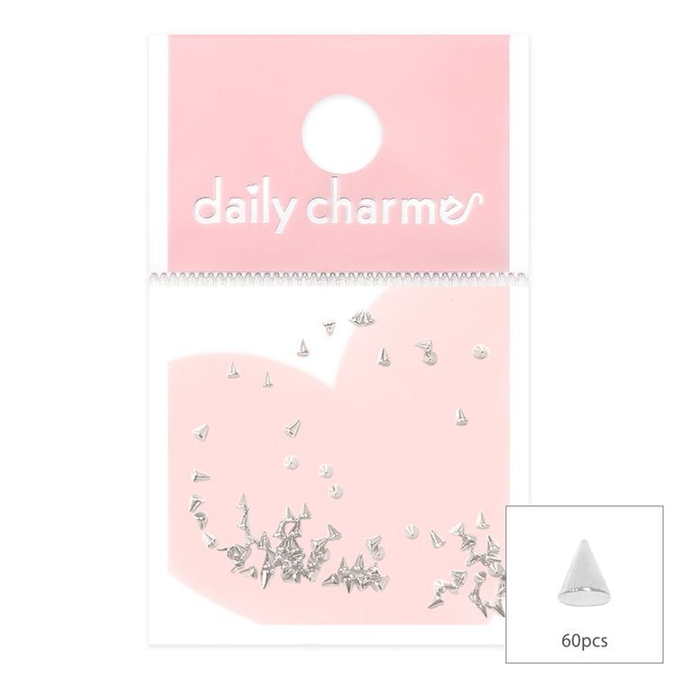 Nail Art Studs Mini Spike 1.5MM Silver