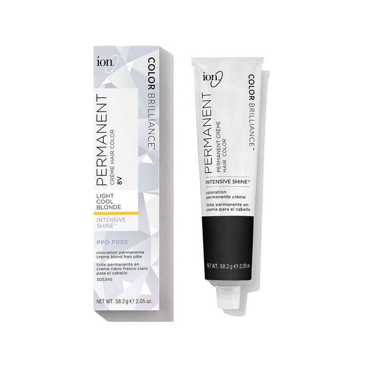 Ion 8v Light Cool Blonde Permanent Creme Hair Color By Color