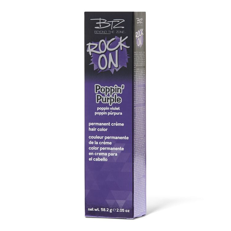 Beyond The Zone Poppin Purple Permanent Creme Hair Color By Rock