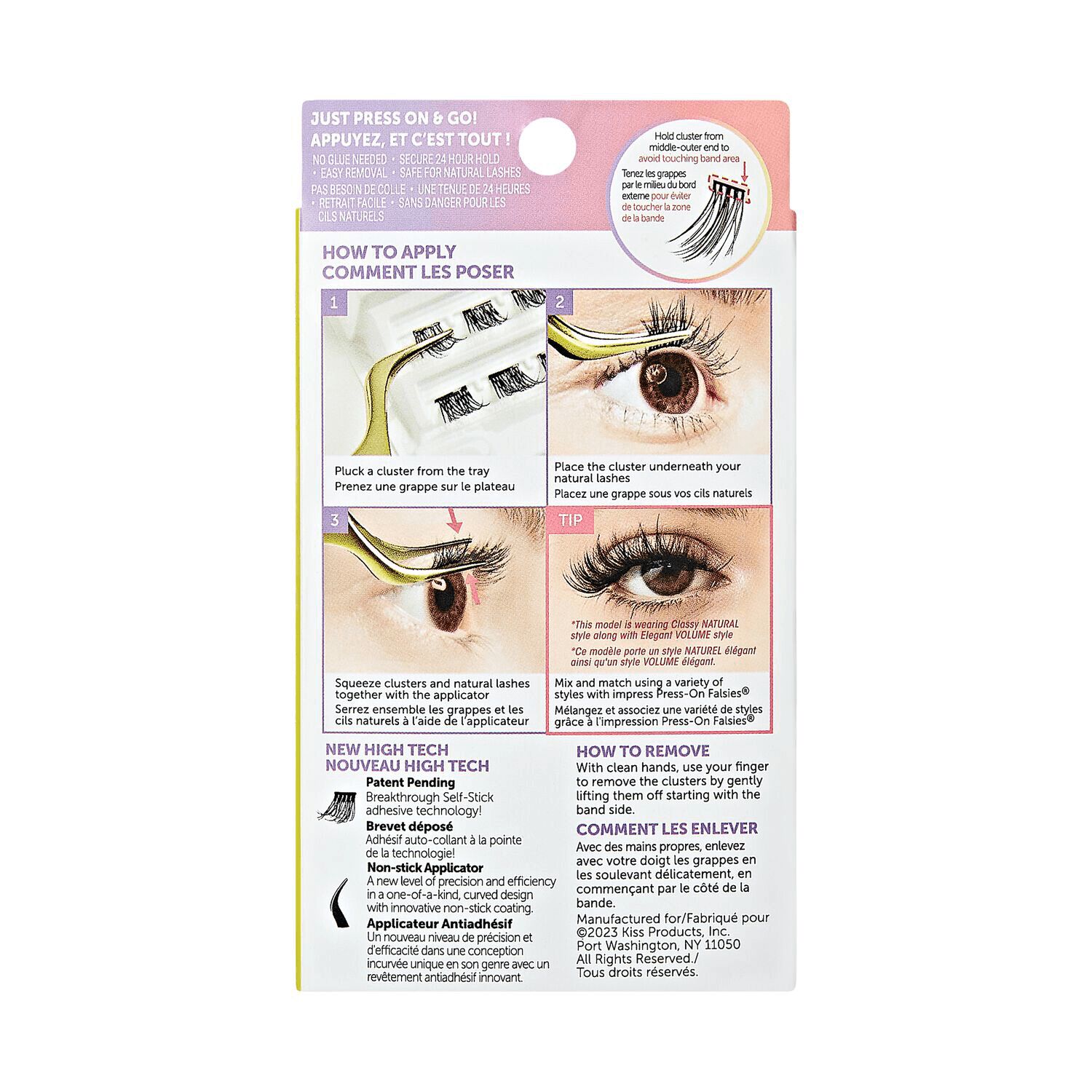 KISS imPRESS Press on Falsies - Modern Natural Cluster Lashes | False ...