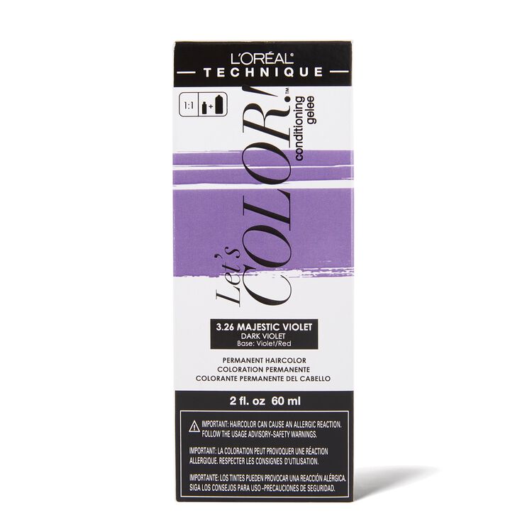 L'Oreal Let's COLOR! Conditioning Gelee Permanent Haircolor  Majestic  Violet | Permanent Hair Color | Sally Beauty