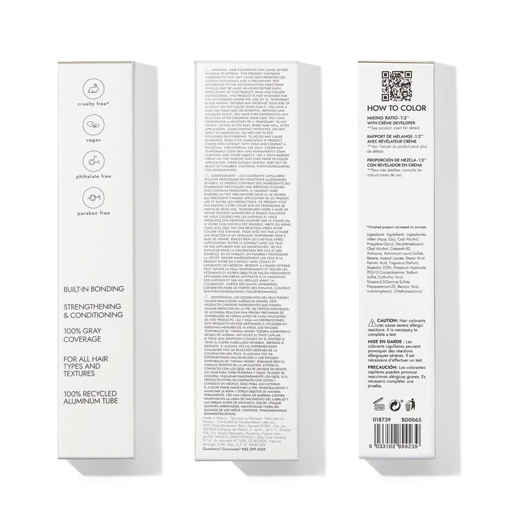 HL-V High Lift Violet Blonde Bonding Permanent Crème Hair Color