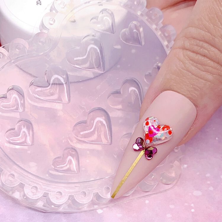 Lovely Hearts Nail Art Silicone Mold