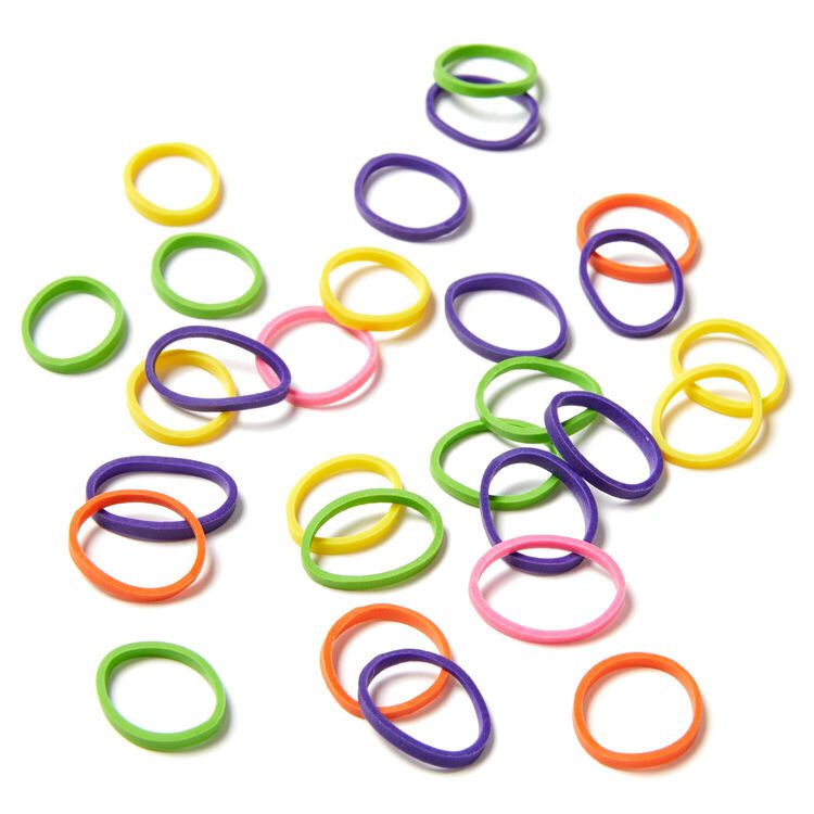 Rubber Bands Assorted Brights 400 Count