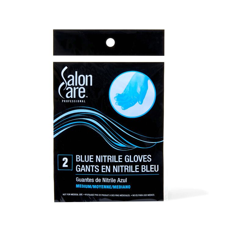 Medium 2ct Blue Nitrile Powder-Free Gloves 