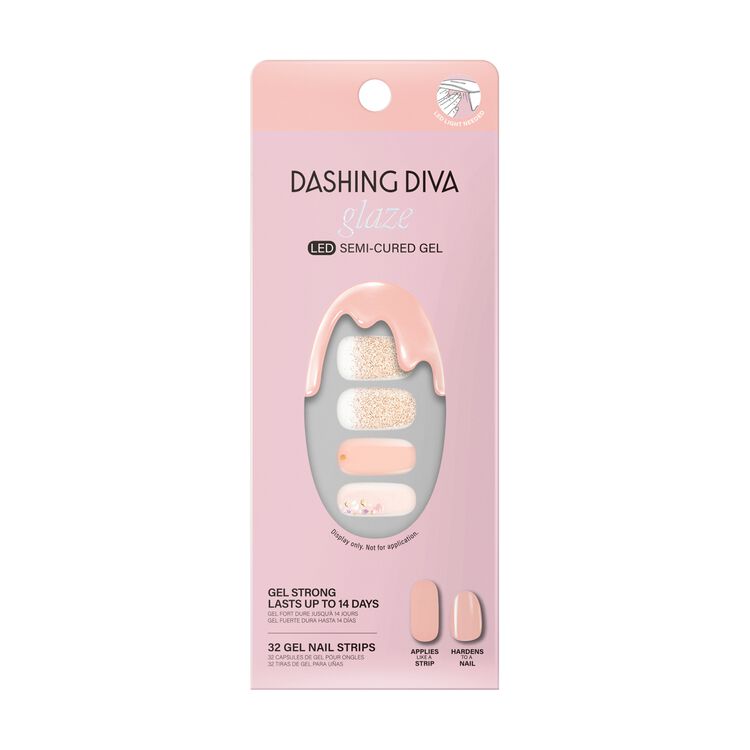 Pink Champagne Semi-Cured Art Gel Strips