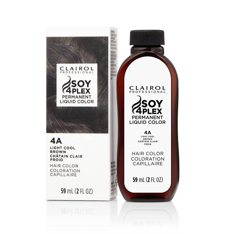 4A Light Cool Brown Permanent Liquid Hair Color