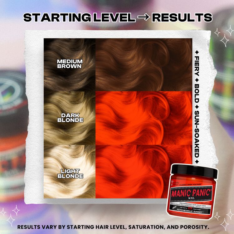 Psychedelic Sunset Semi Permanent Cream Hair Color
