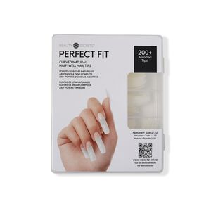 Perfect Fit Curved Natural Half-Well Tips