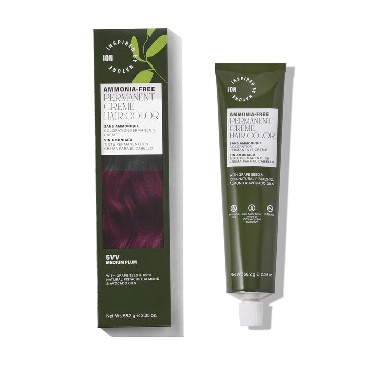Ammonia-Free Permanent Hair Color Medium Plum 5VV
