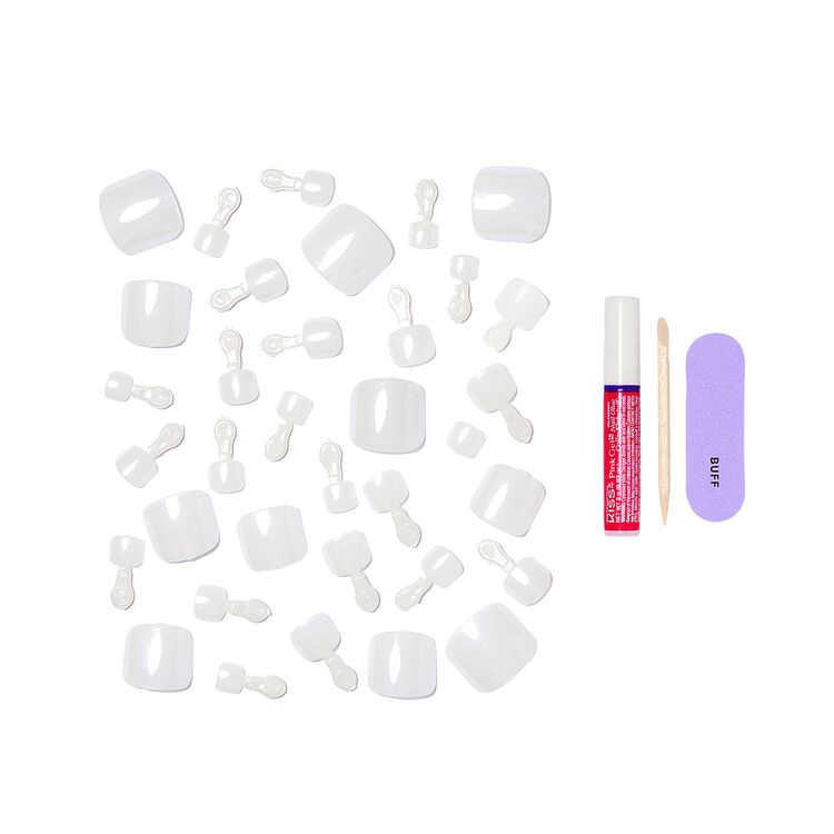 Glam Embellished Press On Toenails - Twinkle Toes