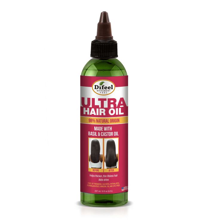 Ultra Hair Oil Made With Basil & Castor Oil 8 FL OZ