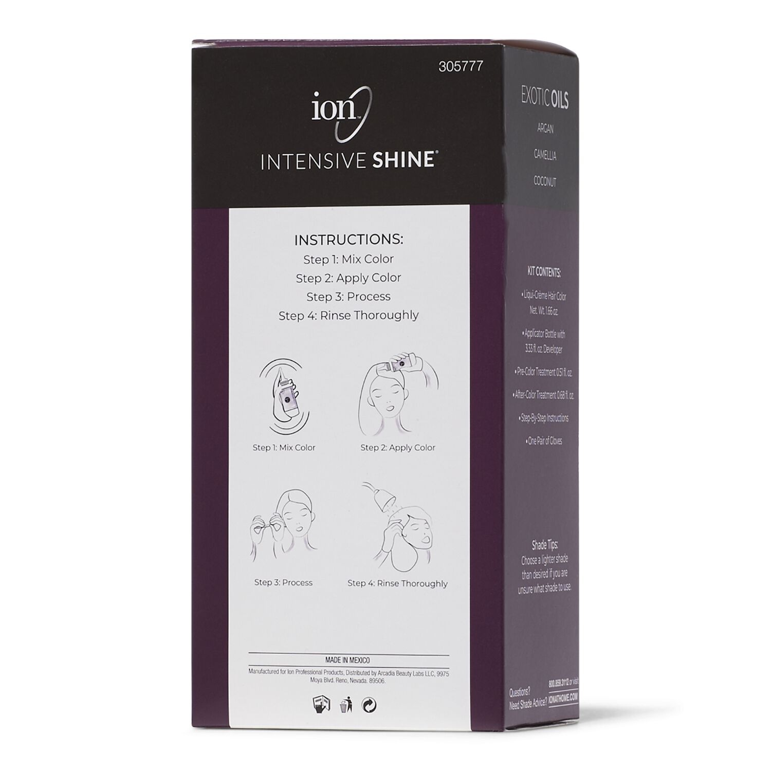 ion Intensive Shine Hair Color Kit Plum 4VV Hair Color Kit Sally Beauty