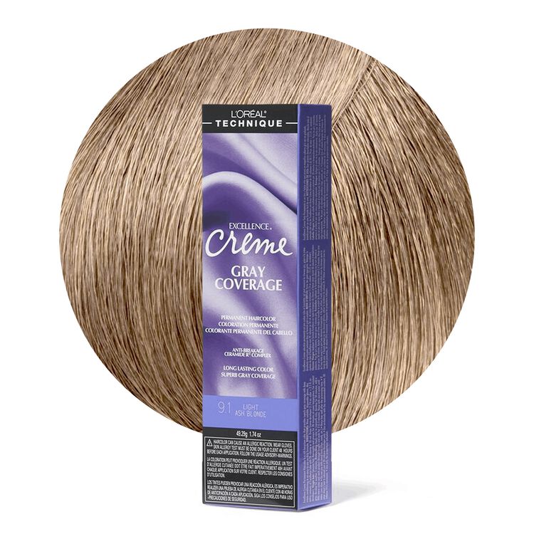 9.1 Light Ash Blonde Permanent Creme Hair Color