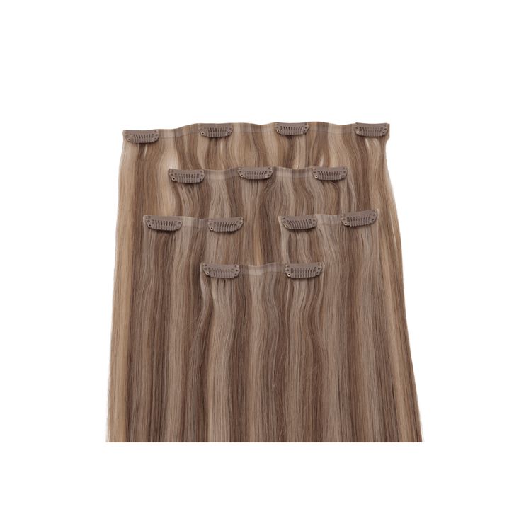 Dark Blonde Frost Barely Xtensions UltraSeamless Clipin Human Hair