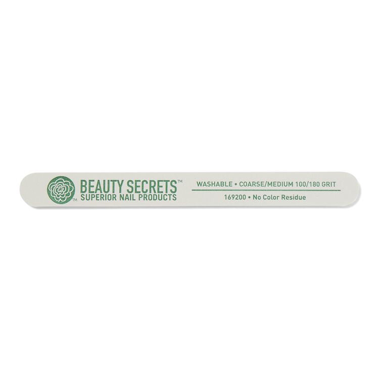 White Cushion Nail File Medium/Coarse 100/180 Grit