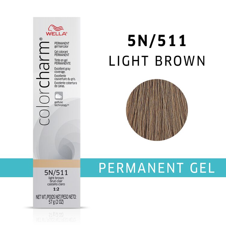 Light Brown colorcharm Gel Permanent Hair Color