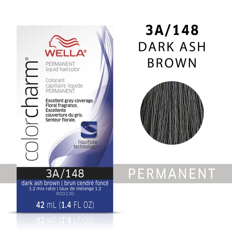 Dark Ash Brown colorcharm Liquid Permanent Hair Color
