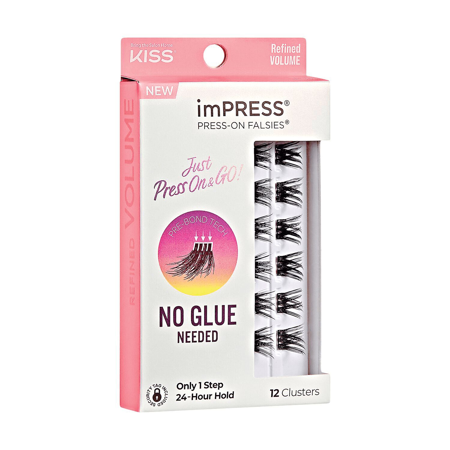 KISS imPRESS Press on Falsies Refined Volume Lashes False Eyelashes Sally Beauty