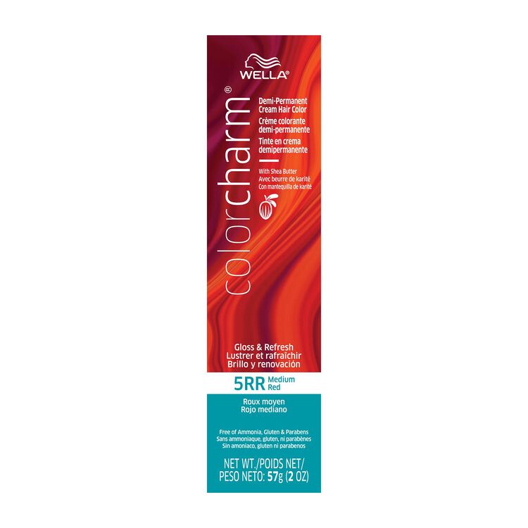 Wella 5rr Medium Red Demi Permanent Cream Hair Color Color Charm Sally Beauty