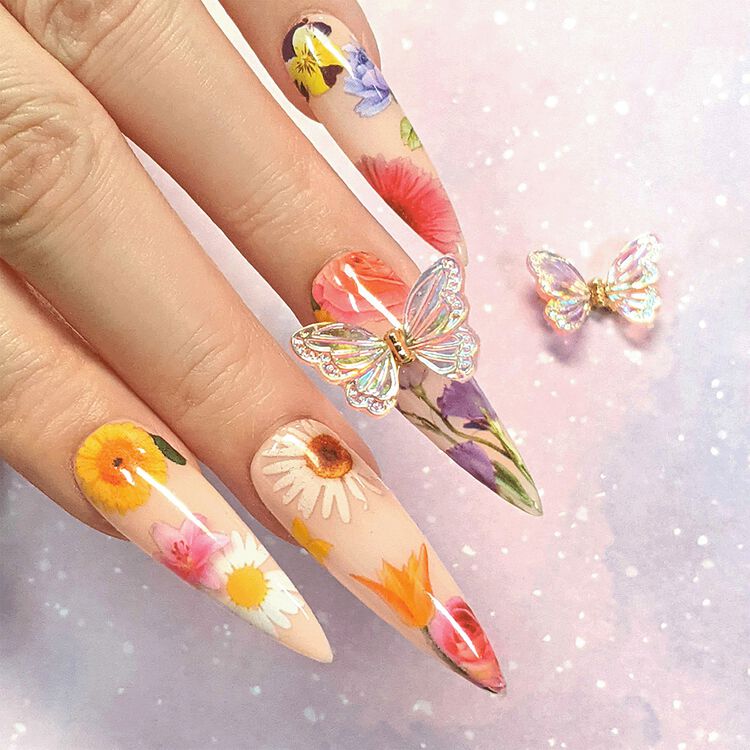 Nail Art Charms Fluttering Butterfly Resin Charm