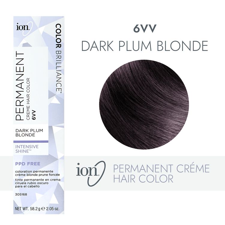 ion 6VV Dark Plum Blonde Permanent Creme Hair Color by Color