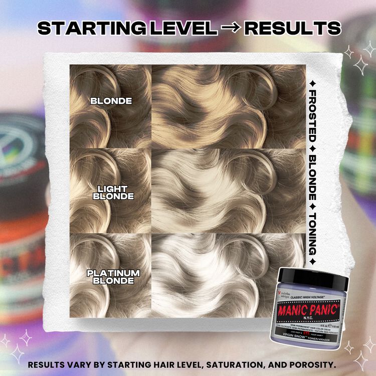 Virgin Snow Semi Permanent Cream Hair Color