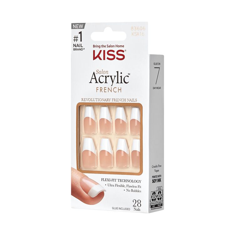 Salon Acrylic French Press-On Nails - Je Taime