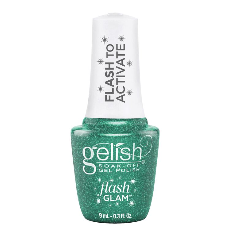 Flash Glam Soak-Off Gel Polish Mint To Sparkle