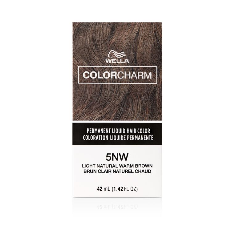 5NW Light Natural Warm Brown Permanent Liquid Hair Color