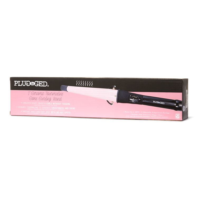1" Tourmaline Cone Curling Wand