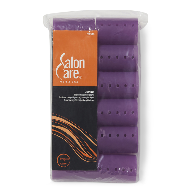 Purple Jumbo Rollers by Salon Care Curlers And Rollers
