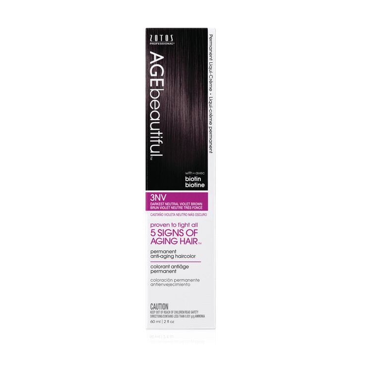 3NV Darkest Neutral Violet Brown Permanent Liqui-Crème Haircolor Neutral Violet Collection