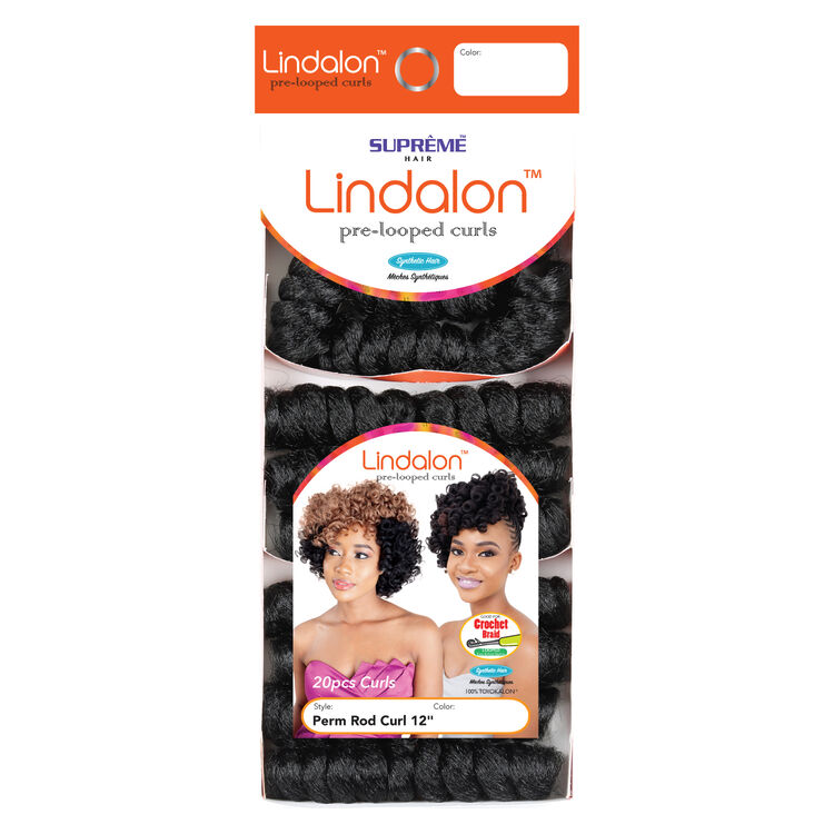 Crochet Perm Rod Curl 12 Inch Jet Black