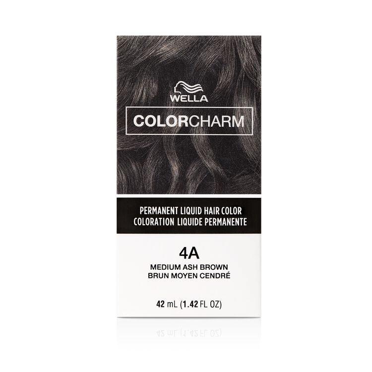 4A Medium Ash Brown Permanent Liquid Hair Color