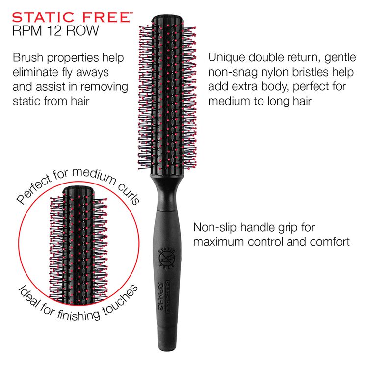 RPM-12 Static Free Round Brush