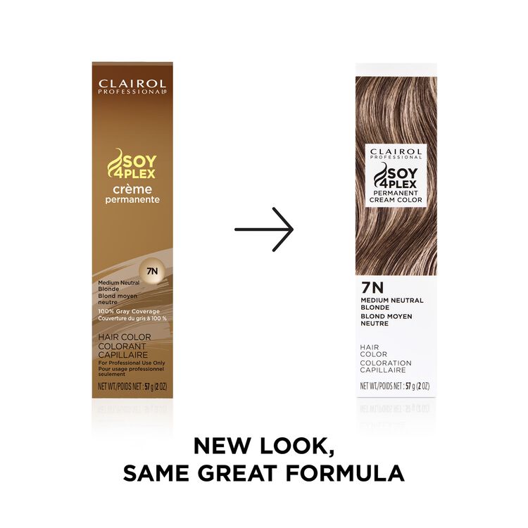 7N Medium Neutral Blonde Permanent Cream Hair Color