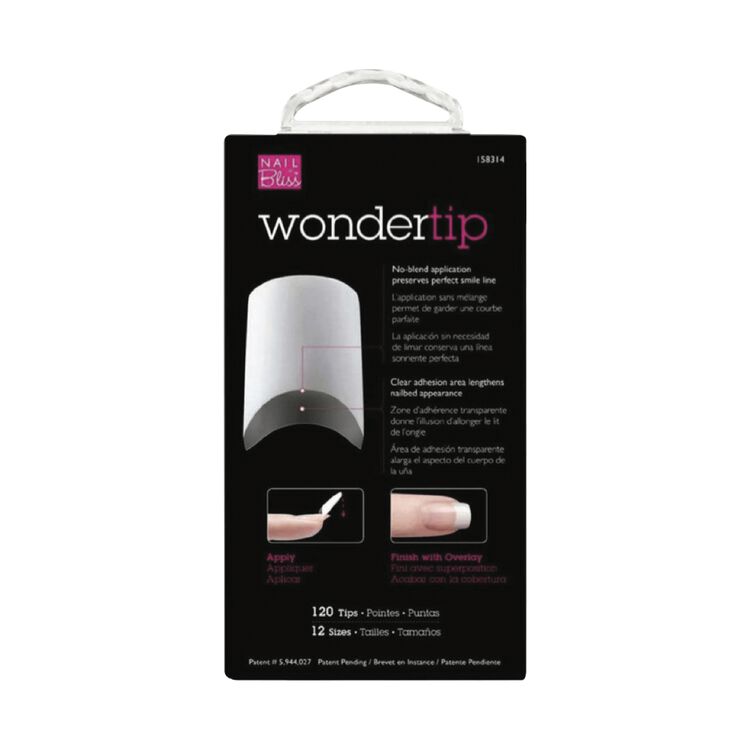 Wonder Tips Long White Nail Extensions by Nail Bliss |Sally Beauty