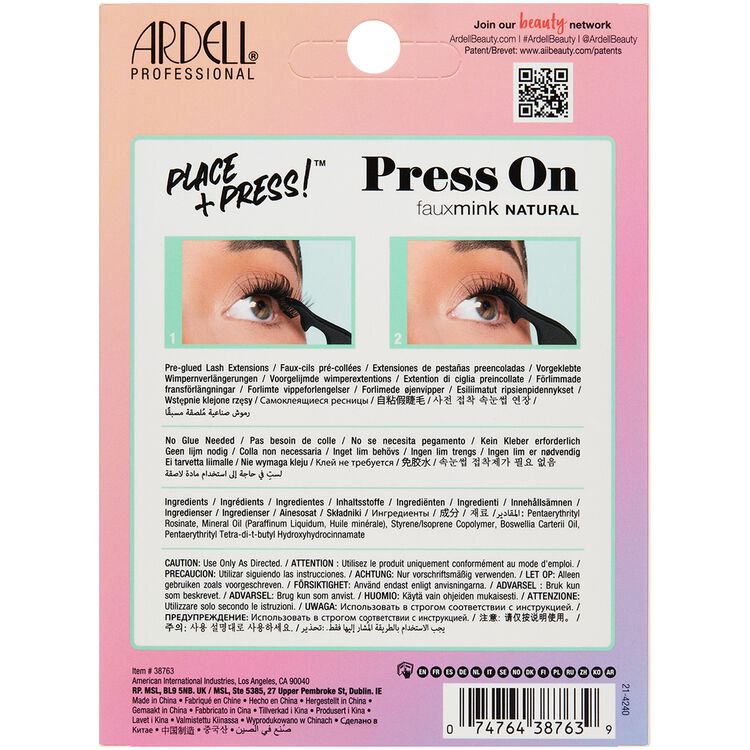 Press On Fauxmink Natural 60 pc