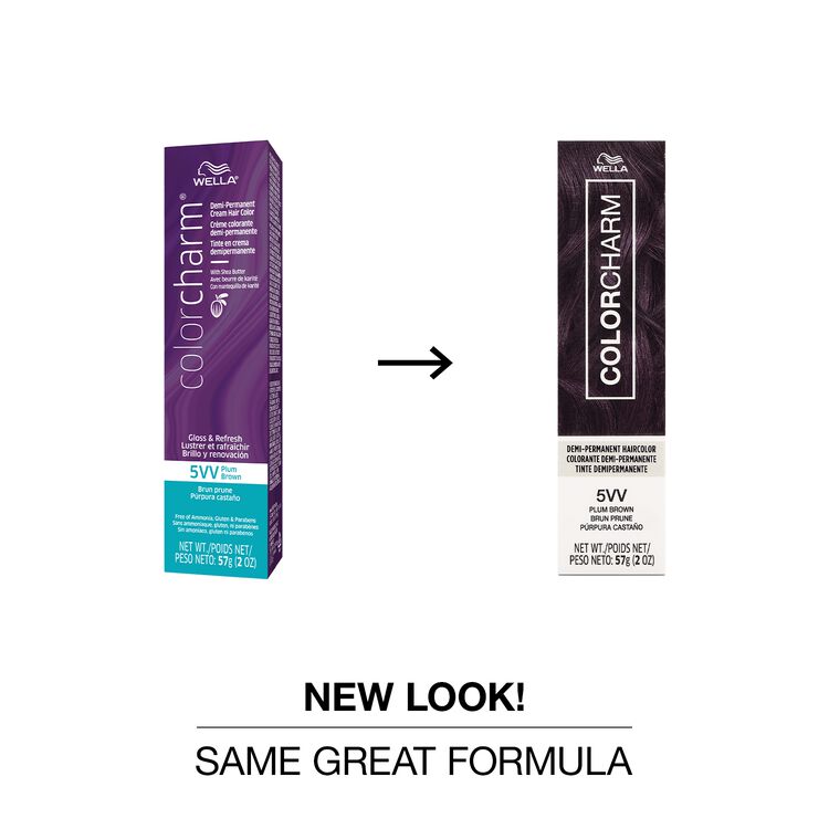 5VV Plum Brown Demi Permanent Cream Hair Color