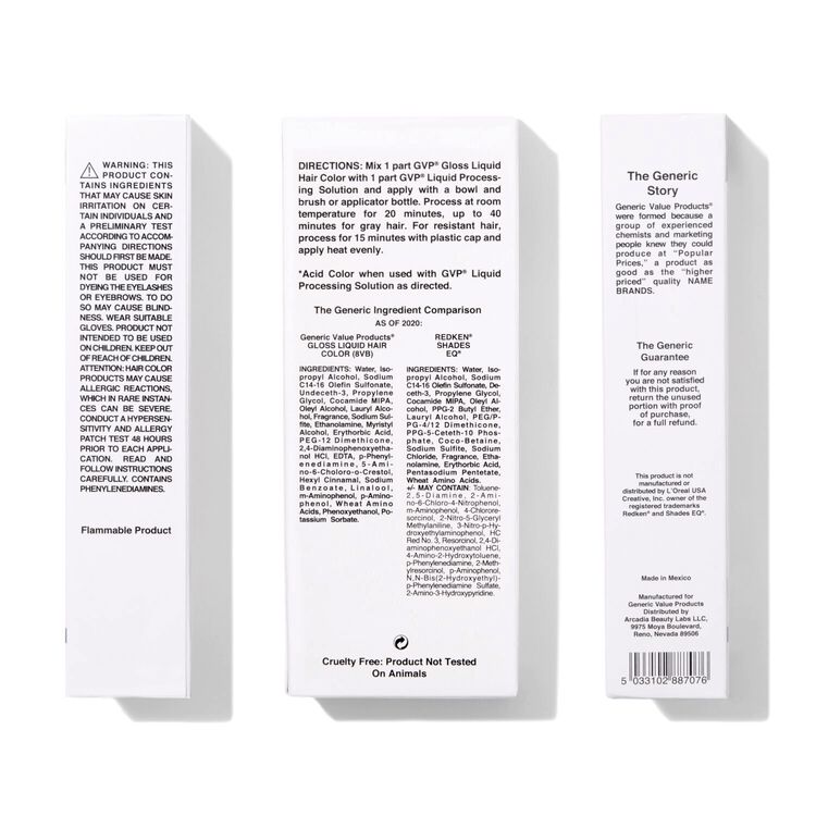 Generic Value Product 8VB Medium Cool Ash Blonde DemiPermanent Gloss