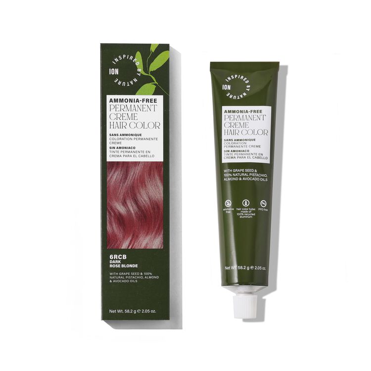 Ammonia-Free Permanent Hair Color Dark Rose Blonde 6RCB