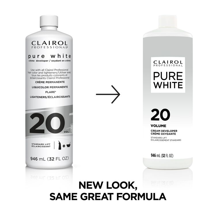 Pure White 20 Volume Creme Developer 32 Oz